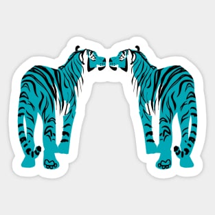 Blue Tiger the year of the Tiger Sticker